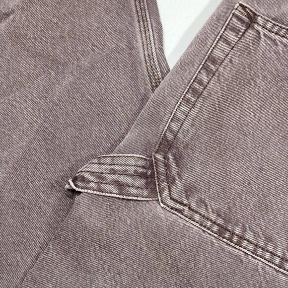 Dala Women’s Jeans Sparrow Brown Size 27 Starch High Rise Loose Leg Cotton - Picture 2 of 9